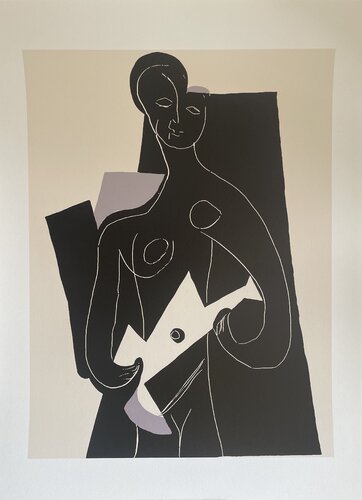 Pablo Picasso (1881-1973), Femme a la Guitare, 1924, Copyright Succession Pablo Picasso, SABAM Belgium 2003 di Pablo Picasso, Stampa in vendita su Singulart