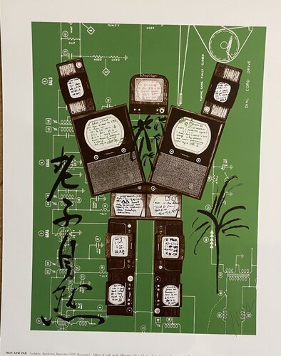 Nam June Paik  (1932-2006), Evolution, Revolution, Resolution, 1989 (Rousseau), copyright Nam June Paik Estate 2010, Printed in Germany by Nam June Paik, Print for Sale on Singulart