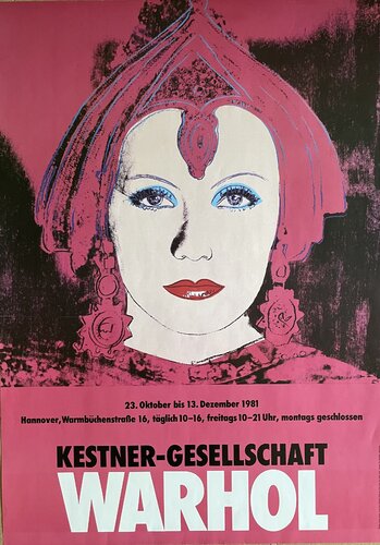 Andy Warhol (1928–1987), Greta Garbo, 1981, Kestner-Gesellschaft Hannover, Original Vintage Poster, Printed in Germany von Andy Warhol, Druck kaufen auf Singulart