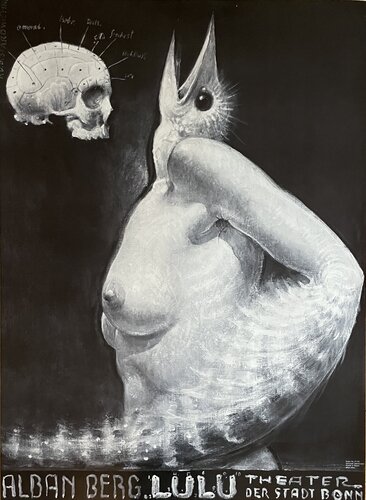 Franciszek A.B. Bilberstein-Starowieyski (1930-2009), Alban Berg opera - Lulu (Poster for opera in Bonn, Germany) 1980, Poster No P-110 von Franciszek Starowieyski, Druck kaufen auf Singulart