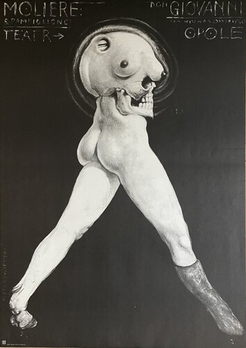 Franciszek A.B. Bilberstein-Starowieyski (1930-2009), Moliere, Don Giovanni, 1979, copyright KAW PZGraf von Franciszek Starowieyski, Druck kaufen auf Singulart