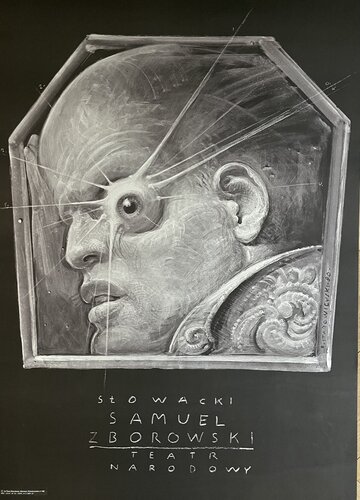 Franciszek A.B. Bilberstein-Starowieyski (1930-2009), Samuel Zborowski, 1980, Poster no 102, copyright National Theatre in Warsaw, RSW "P-K-R" von Franciszek Starowieyski, Druck kaufen auf Singulart
