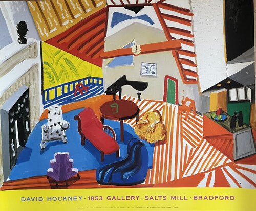 David Hockney, Montcalm Interior at 7 o'clock, copyright David Hockney, 1988, Printed in the UK par David Hockney, Édition en vente sur Singulart