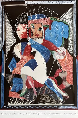 David Hockney, "An Image of Celia", 1986,  Vintage exhibition poster, copyright 1989 Tyler Graphics,  Printed Stockholm, 1989 by David Hockney, Print for Sale on Singulart