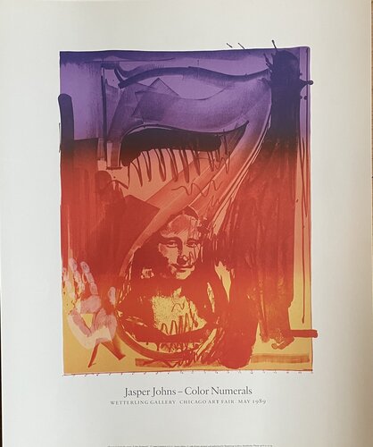Jasper Johns (American, born 1930), "Figure 7", "Color Numerals", 1989 Printed and published by Painters Posters, Stockholm, 1989, copyright 1969 Gemmini G.E.L/Jasper Johns van Jasper Johns, Afdruk te koop op Singulart