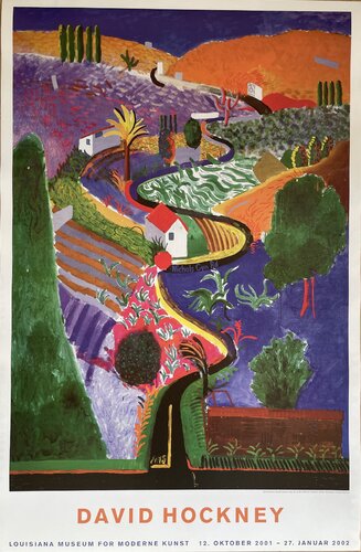 David Hockney, Nichols Canyon, 1980, Mr.og Mrs. Richard C. Hedreen, Seattle Washington, Copyright David Hockney. de David Hockney, Impresión a la venta en Singulart