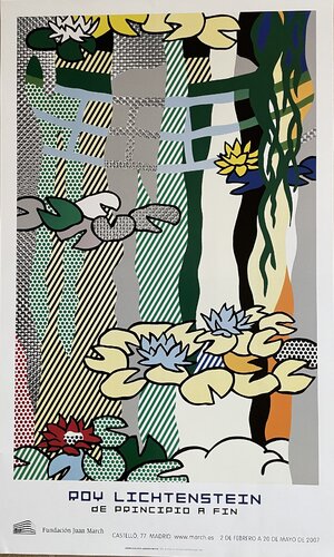 Roy Lichtenstein (1923-1997), Water Lilies with Japanese Bridge, 1992, copyright Estate of Roy Lichtenstein VEGAP 2007 van Roy Lichtenstein, Afdruk te koop op Singulart