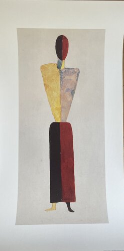 Kazimir Severinovich Malevich (1878-1935), The girl, figure on white, Printed in Belgium von Kasimir Malevich, Druck kaufen auf Singulart