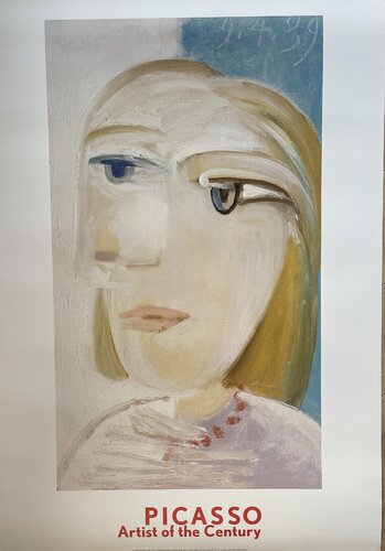Pablo Picasso  (1881-1973), Tête de femme (Marie Thérese Walter), copyright 1999 Pablo Picasso, Courtesy, Helly Nahmad Gallery, London Printed in Holland #PS 936 di Pablo Picasso, Stampa in vendita su Singulart