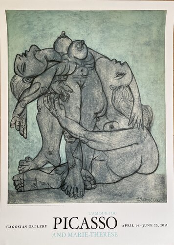 Pablo Picasso  (1881-1973), Deux femmes enlacées, 1936, copyright 2011 Estate of Pablo Picasso/ArtistsRights Society (ARS), New York, Printed in the USA van Pablo Picasso, Afdruk te koop op Singulart