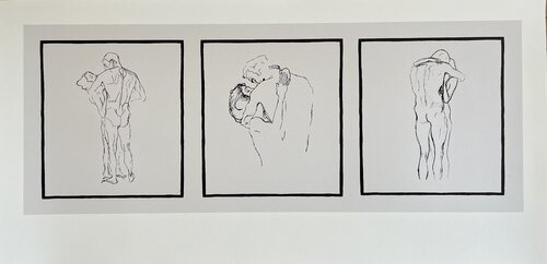 Gustav Klimt after (1862-1918), Couples D'Amants, Belgium by Gustav Klimt, Print for Sale on Singulart