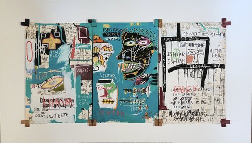 Jean Michel Basquiat (1960-1988), Ishtar 1983, copyright Estate of Jean Michel Basquiat, licensed by Artestar NY, printed in UK 1/59 OXT084 big size von Jean-Michel Basquiat, Druck kaufen auf Singulart