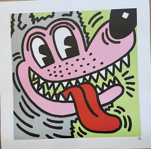 Keith Haring (1958-1990), Big Bad Wolf, 1984, Courtesy Tony Shafrazi Gallery, New York, copyright Estate of Keith Haring 1993, Printed in France by Keith Haring, Print for Sale on Singulart