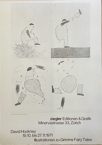 David Hockney, Six Fairy Tales Illustrationen zu Grimms Fairy Tales, Atelier M+M Baviera VSG/SWB, 1971 Ziegler Editionen&Grafik Zurich van David Hockney, Afdruk te koop op Singulart