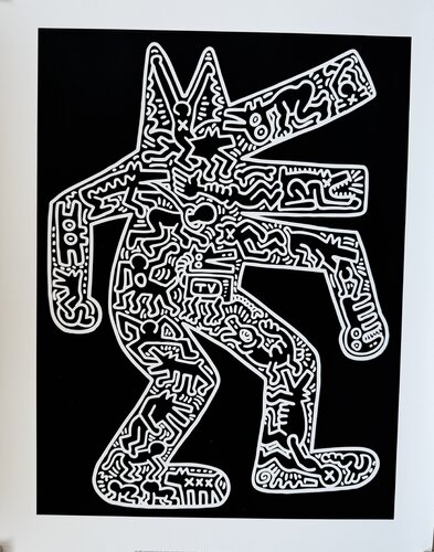 Keith Haring (1958-1990), Dog, 1985, Copyright Keith Haring Foundation,Licensed By Artestar NY Printed In U.K 18/54 0Y4985 Big size by Keith Haring, Print for Sale on Singulart