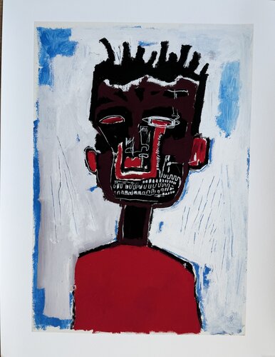 Jean Michel Basquiat (1960-1988), Self Portrait, 1984, copyright Estate of Jean Michel Basquiat, licensed by Artestar NY, Printed in the UK 27/54 0Y49H0 von Jean-Michel Basquiat, Druck kaufen auf Singulart