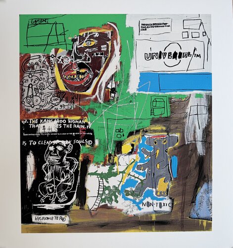 Jean Michel Basquiat (1960-1988), Sienna, 1984, Licensed book Artestar New York, Copyright Estate of Jean Michel Basquiat, Printed in the UK 45/54 OY4B11  Big size von Jean-Michel Basquiat, Druck kaufen auf Singulart