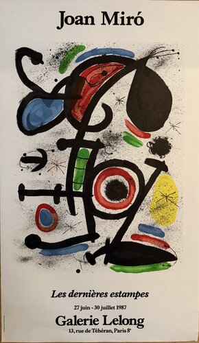 Joan Miró (1893-1983), Les Dernieres estampes-Galerie Lelong by Joan Miro, 1987, Imp. Mourlot, Paris, copyright Galerie Lelong, Printed in France de Joan Miró, Impresión a la venta en Singulart
