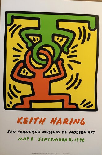 Keith Haring (1958-1990), Drawing for "Headstand", 1988, copyright Estate of Keith Haring, 1998, Printed in Germany by Keith Haring, Print for Sale on Singulart