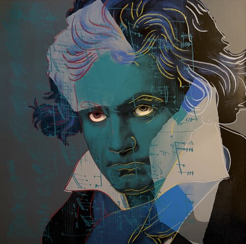 Hans Jürgen Kuhl, Beethoven, Auflage 187, Printed in Germany von Jürgen Kuhl, Druck kaufen auf Singulart
