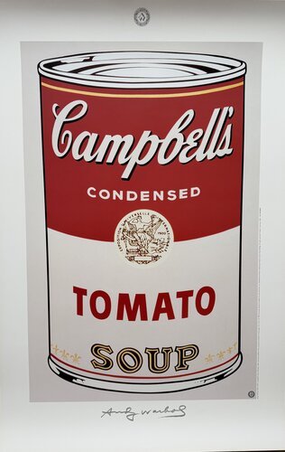 Andy Warhol (1928-1987), Campbell's Soup I ( Tomato), 1968, copyright 1996 The Andy Warhol Foundation for the Visual Arts, Inc..., Printed in Germany von Andy Warhol, Druck kaufen auf Singulart