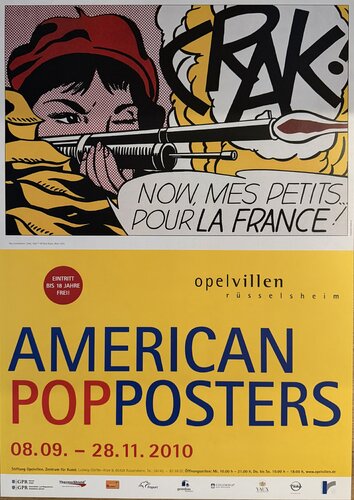 Roy Lichtenstein (1923-1997), Crack!, 1963, copyright VG Bild_kunst, Bonn 2010, orginal exhibition poster "American POPPOSTERS", Printed in Germany by Roy Lichtenstein, 인쇄 for Sale on Singulart