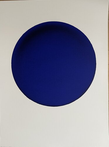 Yves Klein (1928-1962), Disque bleu, IKB 54, 1957, copyright VG Bild-Kunst, Bonn 1997,  Printed in Germany by Yves Klein, Print for Sale on Singulart