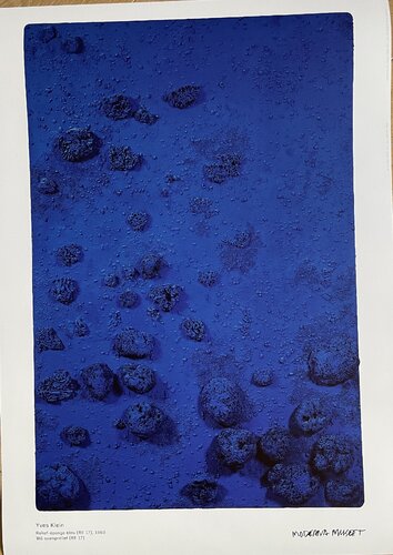 Yves Klein (1928-1962), Relief éponge-Blue RE 17, 1960, copyright Yves Klein, ADAGP, Paris-BUS/2015, Printed in Sweden by Yves Klein, Print for Sale on Singulart