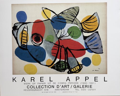Karel Appel (1921-2006), Het Zonnedier, 1951, copyright  Karel Appel 1984 c/o Beeldrecht Amsterdam....Printed in Holland /no.47 by Karel Appel, Print for Sale on Singulart