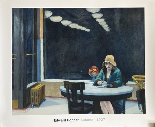 Edward Hopper (1882-1967), Automat, 1927, Copyright 2016 printed in the USA by Edward Hopper, 인쇄 for Sale on Singulart