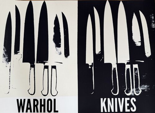 Andy Warhol (1928-1987), Knives, c. 1981-82, Copyright 2013 The Andy Warhol Foundation for Visual Arts, Inc. Printed in the U.K. von Andy Warhol, Druck kaufen auf Singulart