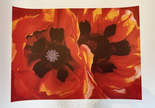 Georgia O’Keeffe (1887-1986), Oriental poppies, 1928, Copyright 1999- G.O’Keeffe/SOFAM Belgique editions  Pierre D’ Harville..., Printed in Italy by Georgia O'Keeffe, Print for Sale on Singulart