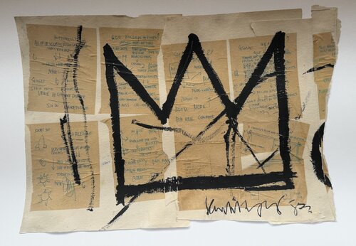 Jean Michel Basquist (1960-1988), Untitled (Crown), 1982,  Copyright Estate of Jean Michel Basquiat, Licensed by Artestar New York, Printed in the UK 20/42 OYZGW9 by Jean-Michel Basquiat, Print for Sale on Singulart