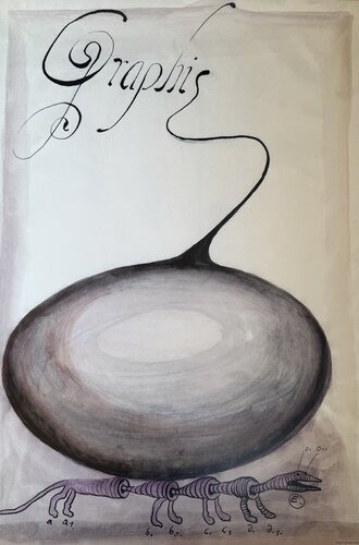 Franciszek A.B. Bilberstein-Starowieyski, Graphis, 1972, first time published in 2012 limited edition print di Franciszek Starowieyski, Stampa in vendita su Singulart