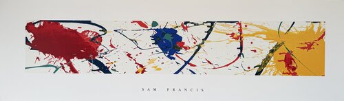 Sam Francis (1923-1994), No Brush, 1987, copyright 2001 Sam Francis/SOFAM Belgique, Printed in Belgium by Sam Francis, Print for Sale on Singulart