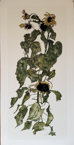 Egon Schiele (1890-1918), Sunflowers, 1917, Printed in Italy by Egon Schiele, Print for Sale on Singulart