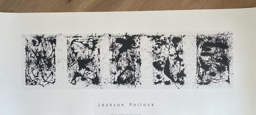 Jackson Pollock (1912-1956), Black and White Polyptich, 1950, Copyright SABAM Belgium 2004 de Jackson Pollock, Impresión a la venta en Singulart