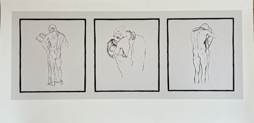Gustav Klimt (1862-1918), Couples D'Amants, Belgium von Gustav Klimt, Druck kaufen auf Singulart