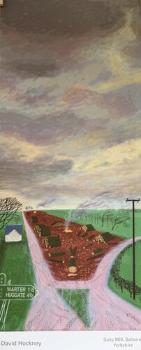 David Hockney, Less Trees Near Warter 2009, copyright David Hockney, Printed in UK von David Hockney, Druck kaufen auf Singulart