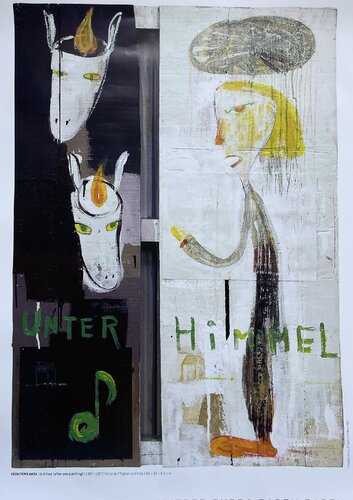 Yoshimoto Nara, Untitled (after overpainting), 1987-1997, copyright Yoshitomo Nara, 2024, Printed in Germany by Yoshitomo Nara, 인쇄 for Sale on Singulart