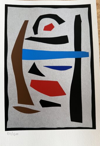 Robert Jacobsen (1912–1993), original silkscreen print, numbered 83/1500, small format par Robert Jacobsen, Édition en vente sur Singulart