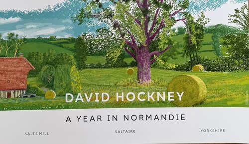 David Hockney, A Year in Normandie, 2020-2021 (detail) Composite iPad Painting, copyright David Hockney, Printed in UK by David Hockney, Print for Sale on Singulart