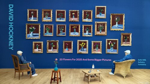 David Hockney, 25th June 2022, Looking at the Flowers.., copyright David Hockney, Printed in UK by David Hockney, Print for Sale on Singulart
