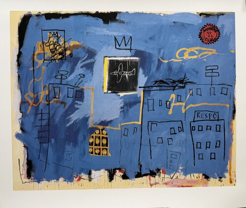 Jean Michel Basquiat (1960-1988), Untitled 1981, copyright Estate of Jean-Michel Basquiat, Licensed by Artestar, New York, Printed in UK 1/52 de Jean-Michel Basquiat, Impresión a la venta en Singulart