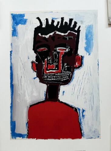 Jean Michel Basquiat (1960-1988), Self Portrait, 1984, copyright Estate of Jean Michel Basquiat, licensed by Artestar NY, Printed in the UK 37/57 Large format von Jean-Michel Basquiat, Druck kaufen auf Singulart