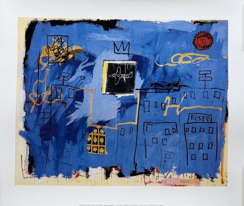 Jean Michel Basquiat (1960-1988), Untitled 1981, copyright Estate of Jean-Michel Basquiat, Licensed by Artestar, New York, Printed in UK 23/57 OZMH19 by Jean-Michel Basquiat, Print for Sale on Singulart