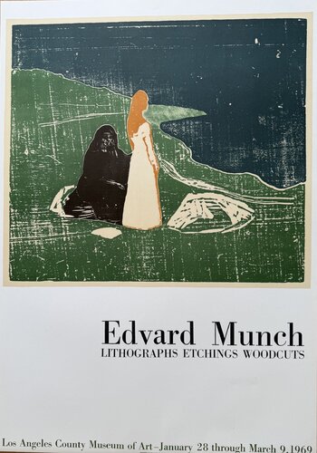 Edvard Munch (1863–1944), Two Women On The Shore” Exhibition Poster (1969, Lacma),mourlot Studio Lithograph, Printed In France by Edvard Munch, 版画 for Sale on Singulart