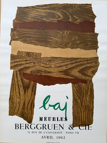 Enrico Baj (1924–2003), Meubles,  Exhibition Poster (1962, Galerie Berggruen, Paris), Printed in France von Enrico Baj, Druck kaufen auf Singulart