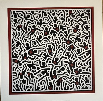 KEITH HARING アート作品 未使用 KEITH HARING アート作品 未使用 keith-haring-unfinished-