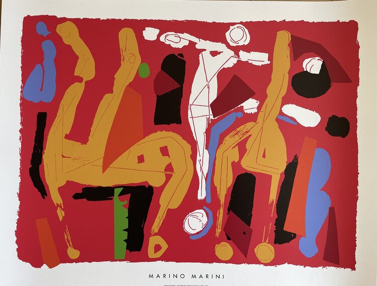 Marino Marini (1901-1980), Chevaux Et Cavaliers V. 1972